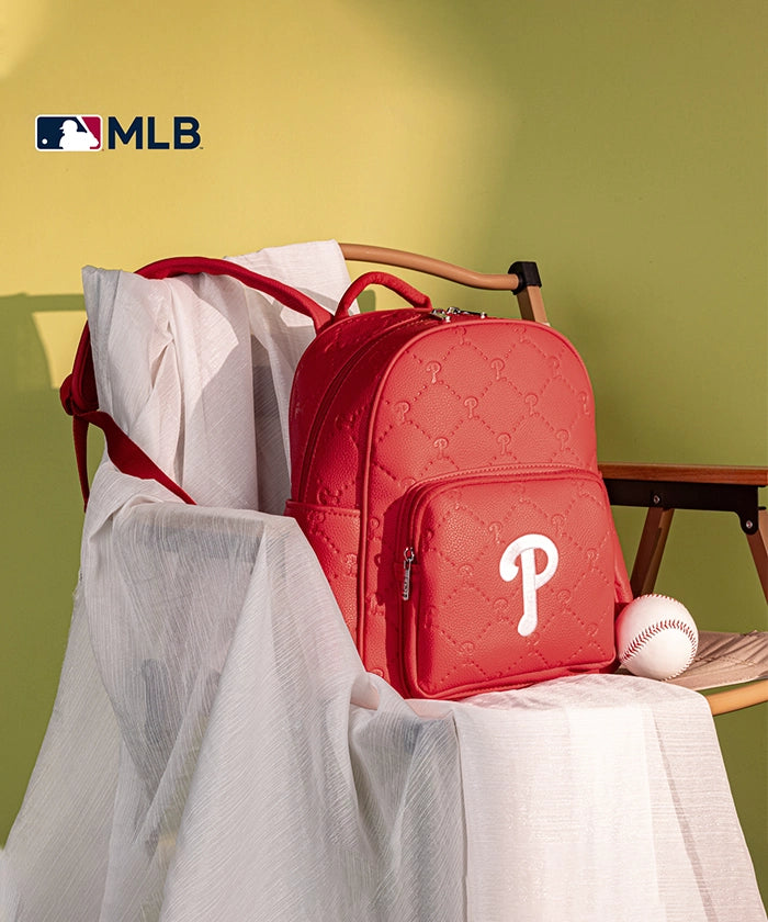 MLB Philadelphia Phillies Leather Baseball Backpack