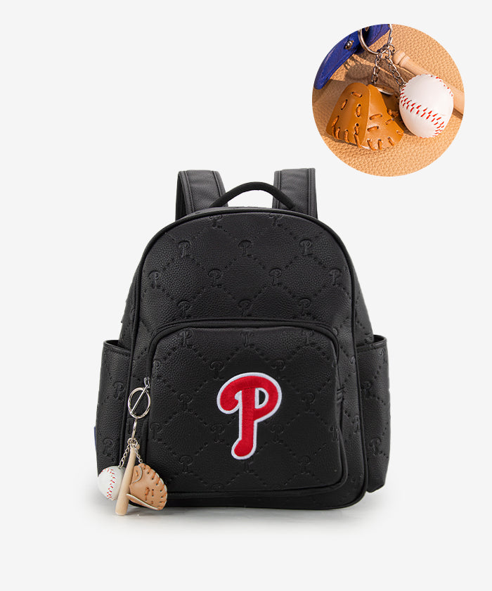 MLB Philadelphia Phillies Leather Baseball Backpack