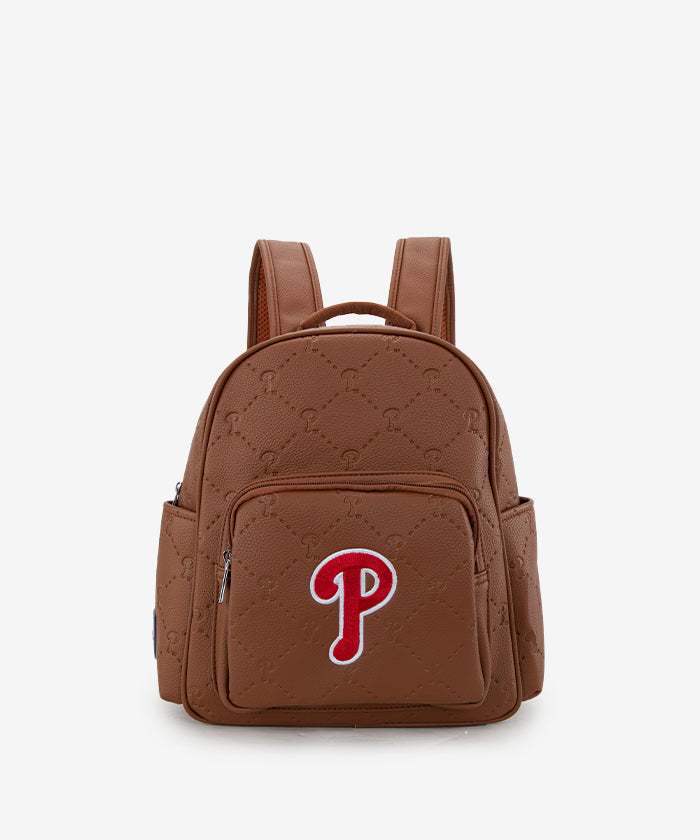 MLB Philadelphia Phillies Leather Baseball Backpack