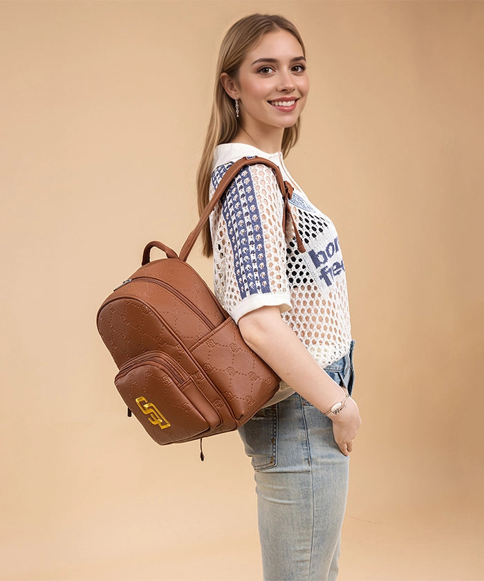 MLB San Diego Padres Leather Baseball Backpack