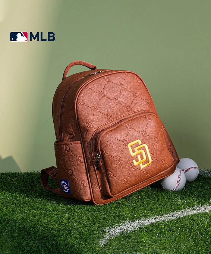 MLB San Diego Padres Leather Baseball Backpack