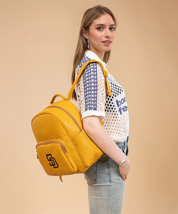 MLB San Diego Padres Leather Baseball Backpack