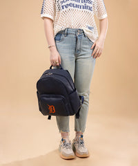 MLB Detroit Tigers Leather Baseball Backpack