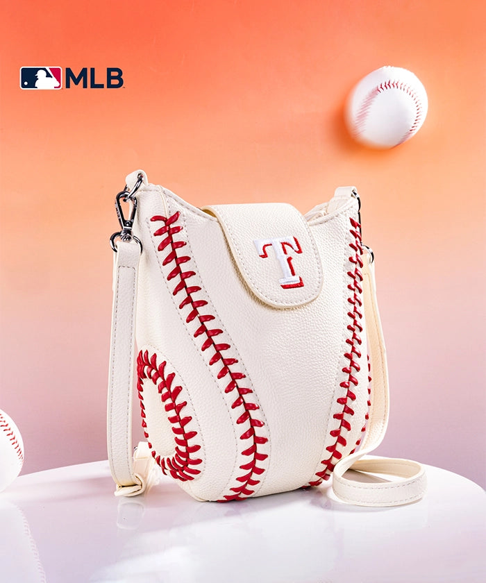 MLB Texas Rangers Leather Crossbody Bag