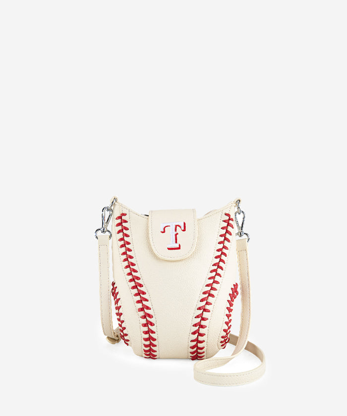 MLB Texas Rangers Leather Crossbody Bag