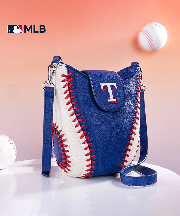 MLB Texas Rangers Leather Crossbody Bag