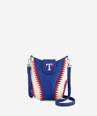 MLB Texas Rangers Leather Crossbody Bag