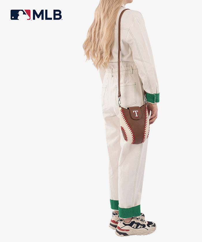 MLB Texas Rangers Leather Crossbody Bag
