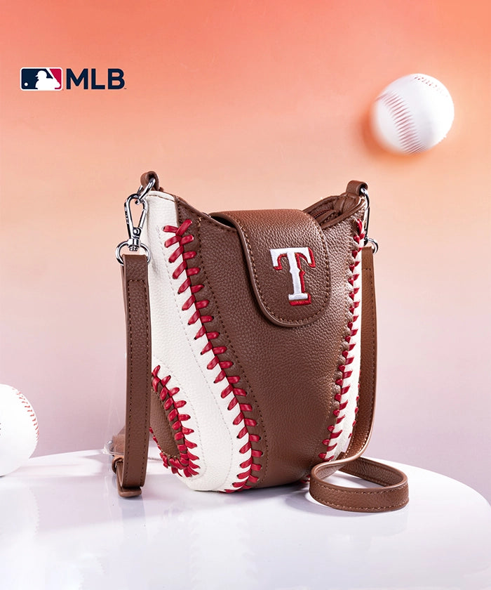 MLB Texas Rangers Leather Crossbody Bag