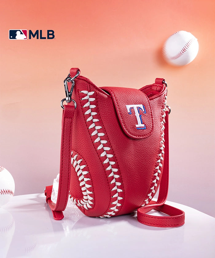 MLB Texas Rangers Leather Crossbody Bag