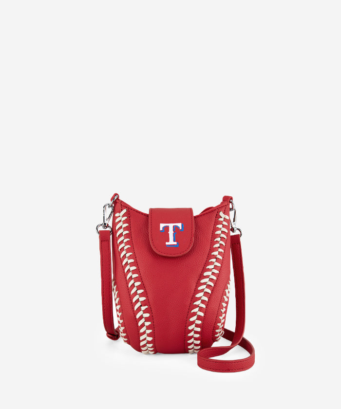 MLB Texas Rangers Leather Crossbody Bag