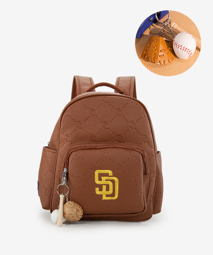 MLB San Diego Padres Leather Baseball Backpack