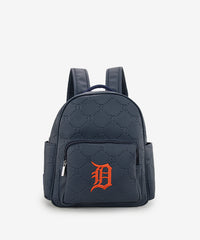 MLB Detroit Tigers Leather Baseball Backpack
