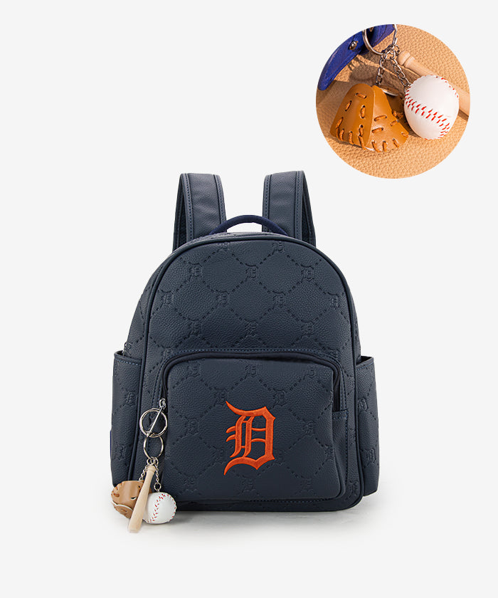 MLB Detroit Tigers Leather Baseball Backpack