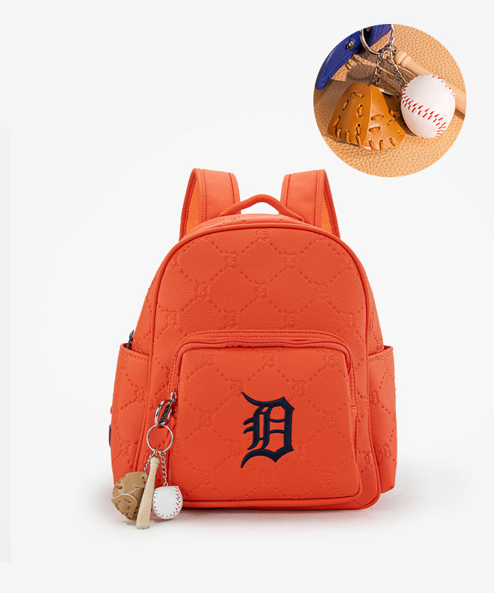 MLB Detroit Tigers Leather Baseball Backpack