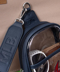 MLB_Atlanta_Braves_Clear_Mini_Sling_Stadium_Bag_Blue