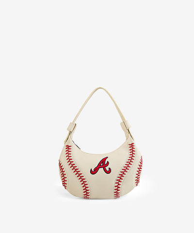 MLB Atlanta Braves Team Hobo Bag Beige