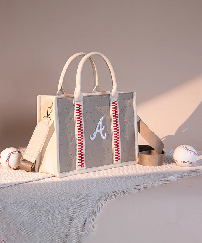 MLB Atlanta Braves Tote Bag Camel