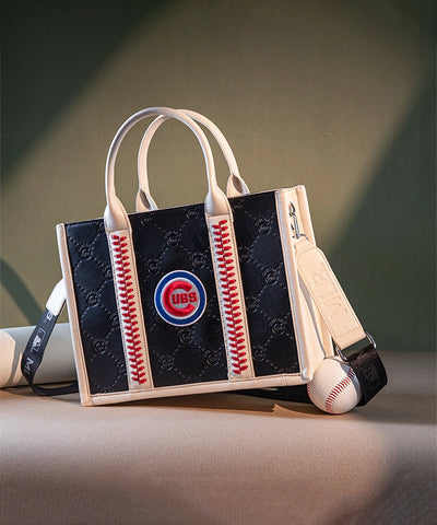 MLB Chicago Cubs Crossbody Purse Black