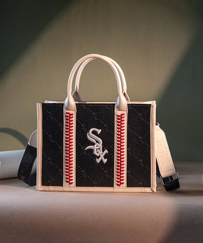 MLB Chicago White Sox Crossbody Purse Black