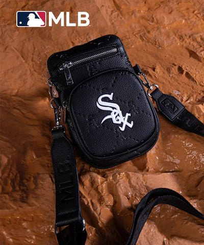 MLB Chicago White Sox Mini Crossbody Purse Black