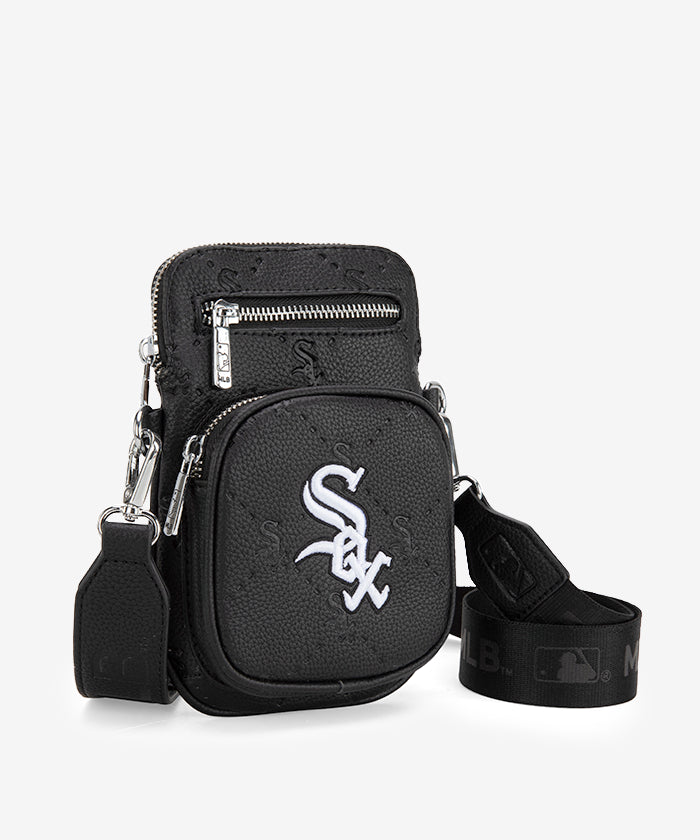 MLB Chicago White Sox Mini Crossbody Purse Black