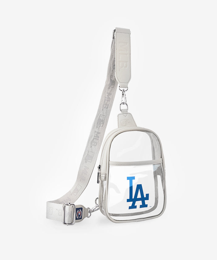 MLB_Los_Angeles_Dodgers_Clear_Mini_Sling_Stadium_Bag