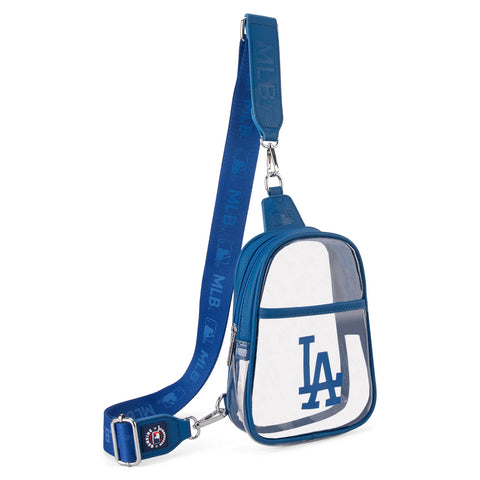 MLB_Los_Angeles_Dodgers_Clear_Mini_Sling_Stadium_Bag_Blue