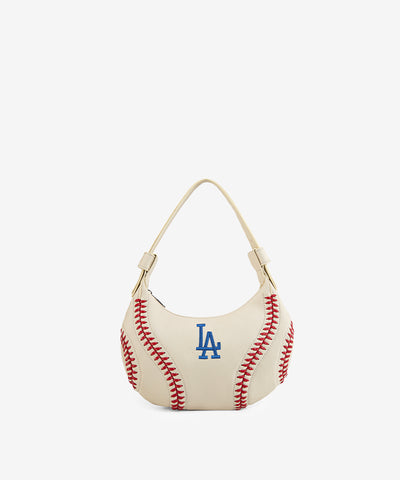 MLB Los Angeles Dodgers Hobo Bag Beige