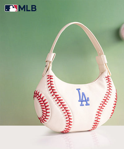 MLB Los Angeles Dodgers Hobo Bag Beige