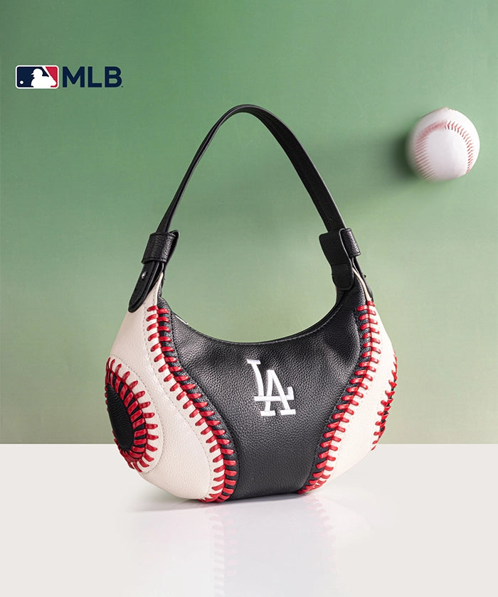 MLB Los Angeles Dodgers Hobo Bag Black