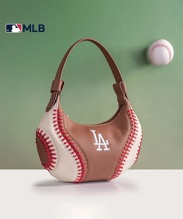 MLB Los Angeles Dodgers Hobo Bag Brown