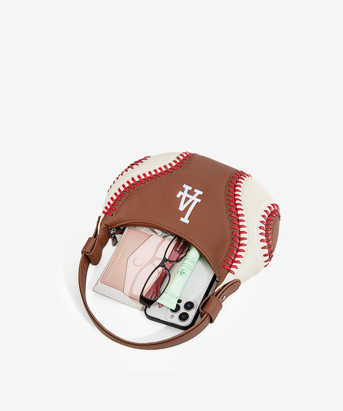 MLB Los Angeles Dodgers Hobo Bag Brown