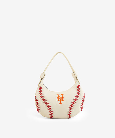 MLB New York Mets Hobo Bag Beige