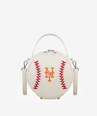 MLB New York Mets Mini Canteen Crossbody Bag Beige