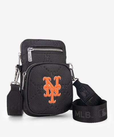 MLB New York Mets Mini Crossbody Purse Black