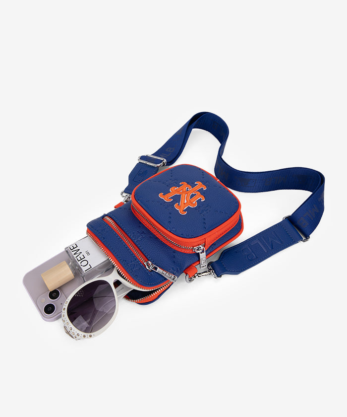 MLB New York Mets Mini Crossbody Purse Blue