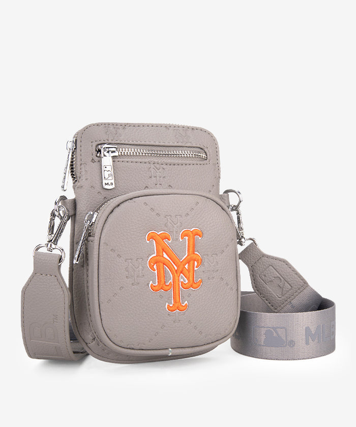 MLB New York Mets Mini Crossbody Purse Grey