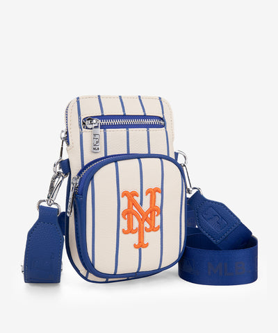 MLB New York Mets Mini Crossbody Purse Stripe