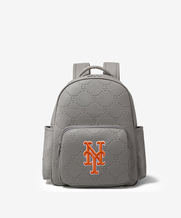 MLB_New_York_Mets_Sports_Baseball_Backpack_Grey