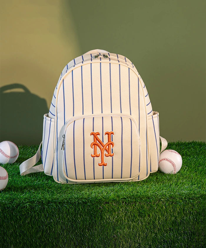 MLB_New_York_Mets_Sports_Baseball_Backpack_Stripe