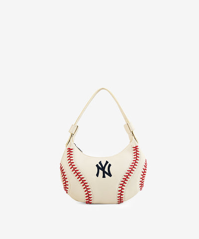 MLB New York Yankees Hobo Bag Beige