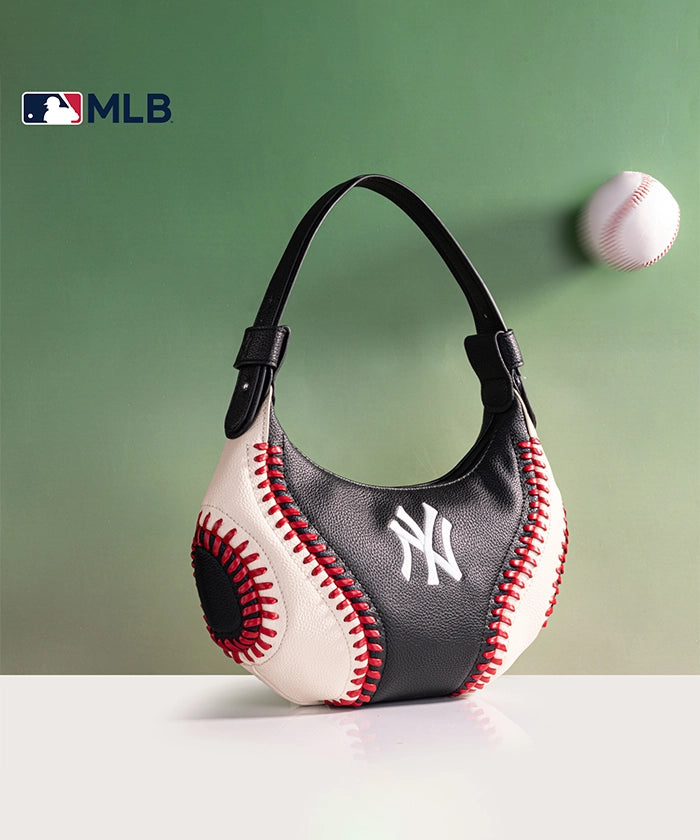 MLB New York Yankees Hobo Bag Black