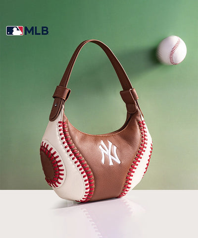 MLB New York Yankees Hobo Bag Brown1