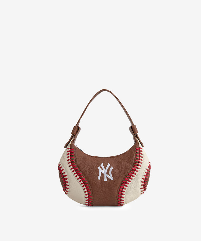 MLB New York Yankees Hobo Bag Brown