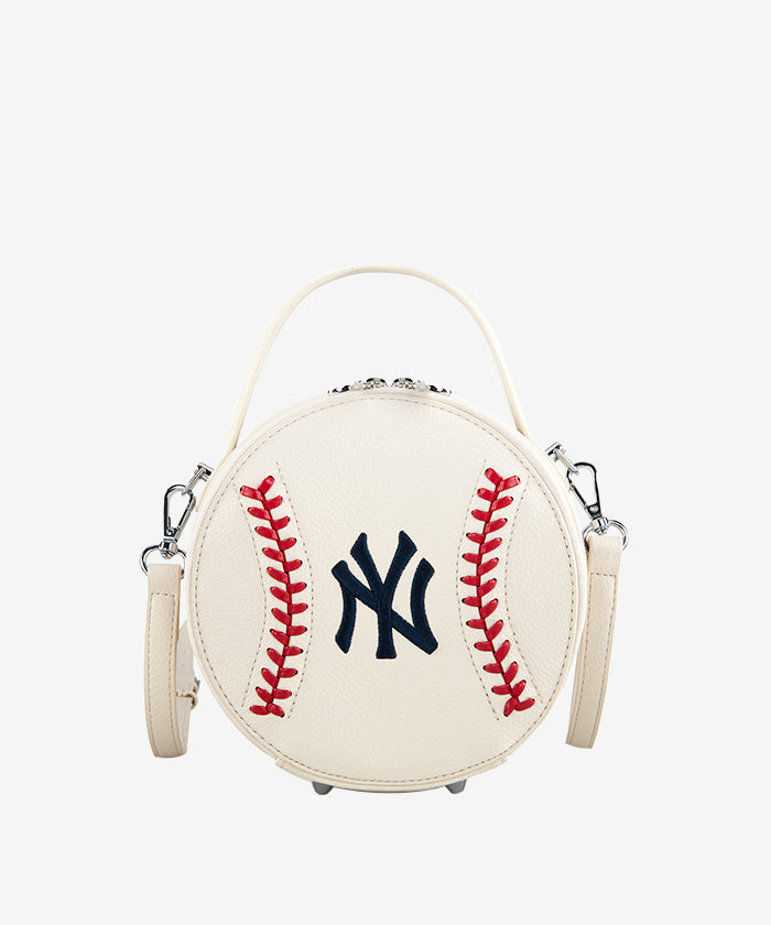 MLB New York Yankees Mini Canteen Crossbody Bag Beige