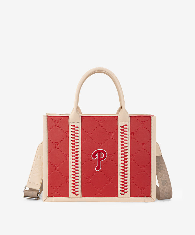 MLBブラウン ロゴハンドバッグ MLB_Philadelphia_Phillies_Leat