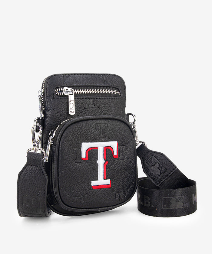 MLB Texas Rangers Mini Crossbody Purse Black