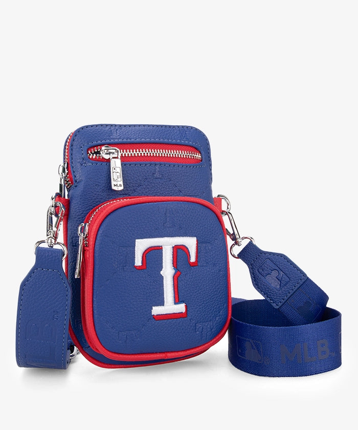 MLB Texas Rangers Mini Crossbody Purse Blue