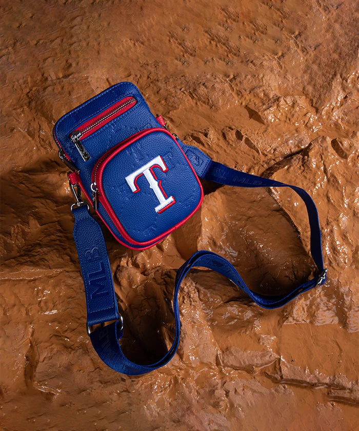 MLB Texas Rangers Mini Crossbody Purse Blue